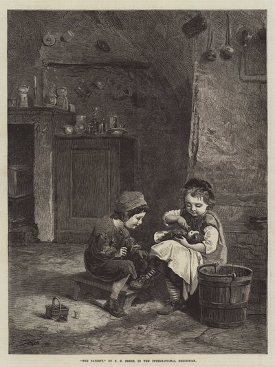 The Patient, in the International Exhibition by Pierre Edouard Frere